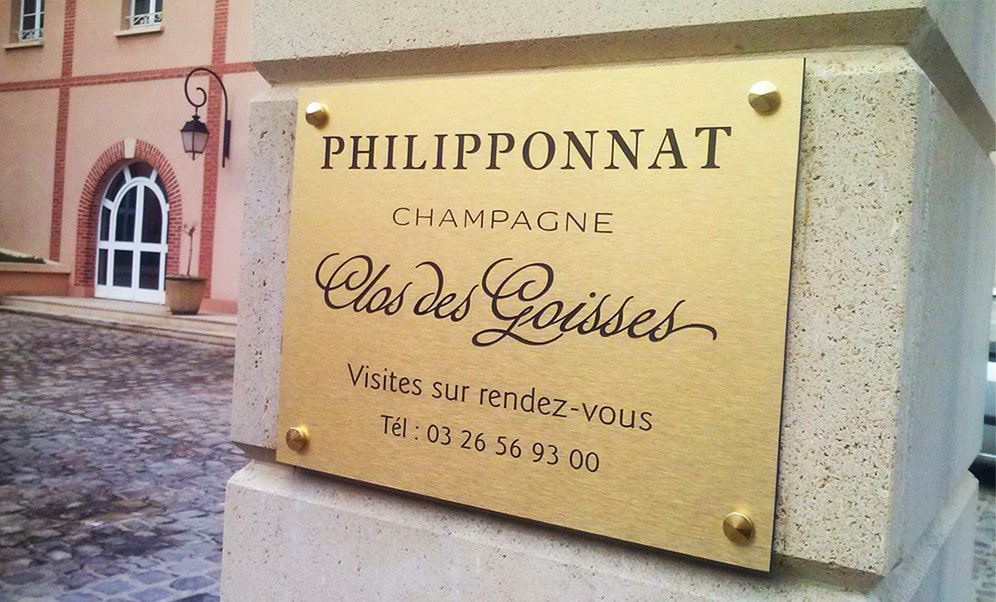 plaque maison de champagne