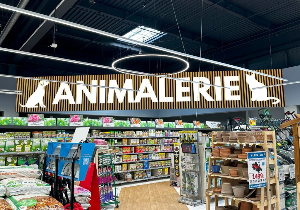 bâche signalétique supermarché