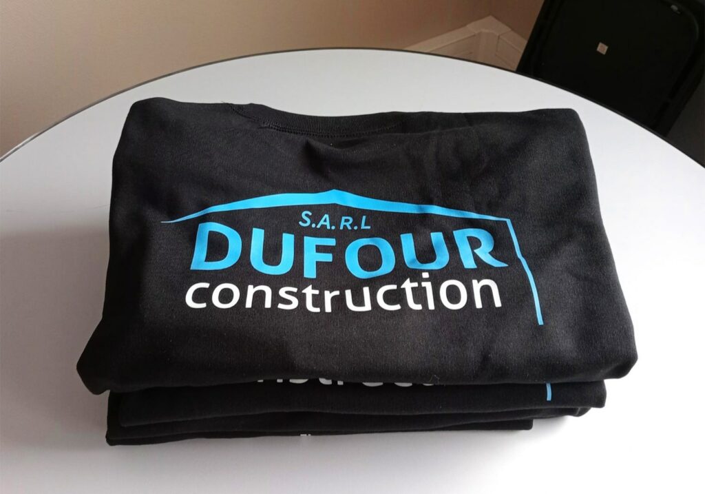 marquage textile construction