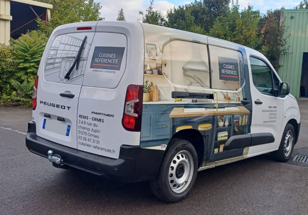 marquage véhicule cuisine