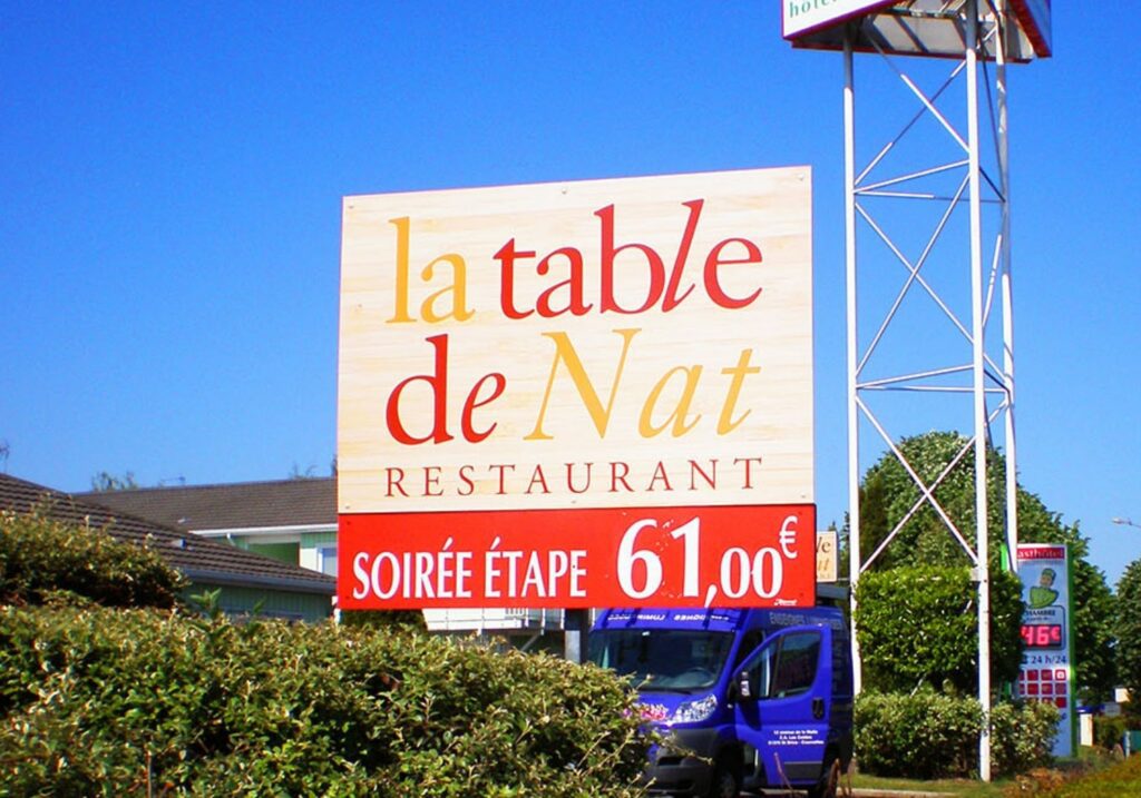 pré-enseigne restaurant