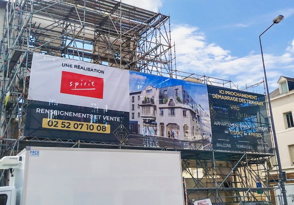 bâche signalétique immobilier